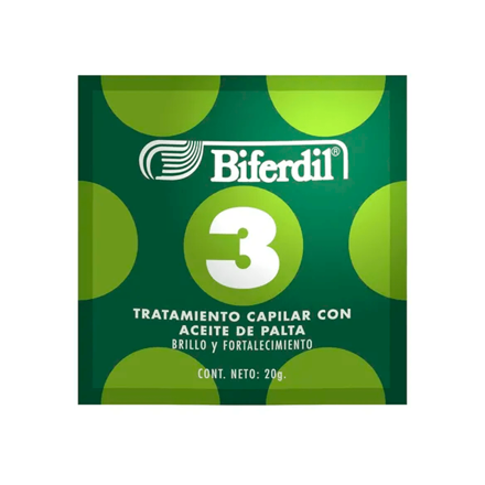 Imagen de BIFERDIL TRATAMIENTO CAPILAR ACEITE DE PALTA  X 20 G