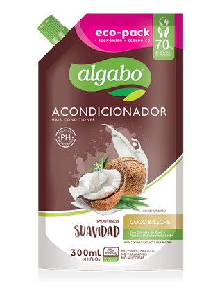 Imagen de ALGABO ACONDICIONADOR COCO Y LECHE  - DOY PACK 300 ML