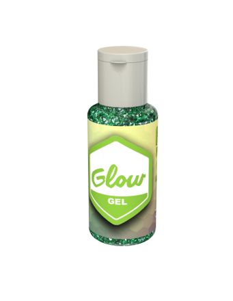 Imagen de GLOW GEL LOOK GLITTER VERDE.