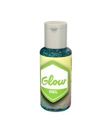 Imagen de GLOW GEL LOOK GLITTER TURQUESA.