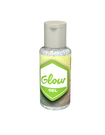 Imagen de GLOW GEL LOOK GLITTER BLANCO.