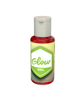 Imagen de GLOW GEL LOOK GLITTER ROJO.