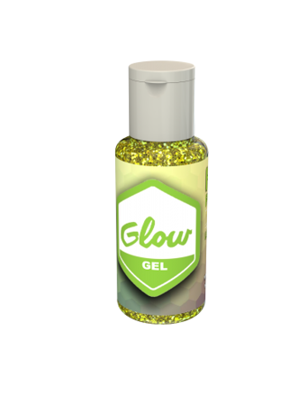 Imagen de GLOW GEL LOOK GLITTER AMARILLO.