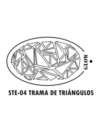 Imagen de GLOW STENCIL TRAMA TRIANGULOS.