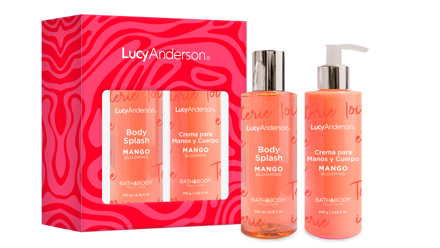 Imagen de ESTUCHE LUCY ANDERSON MANGO CREMA + BODY SPLASH